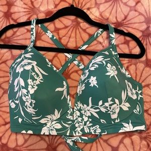 floral bikini top